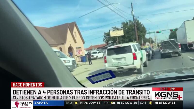 Cuatro personas detenidas tras parada de tráfico